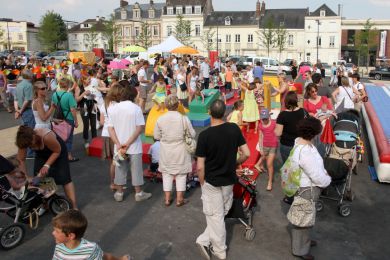 Grosse affluence sur la parcours avec Catherine