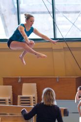 Jennifer et Clémence à la poutre